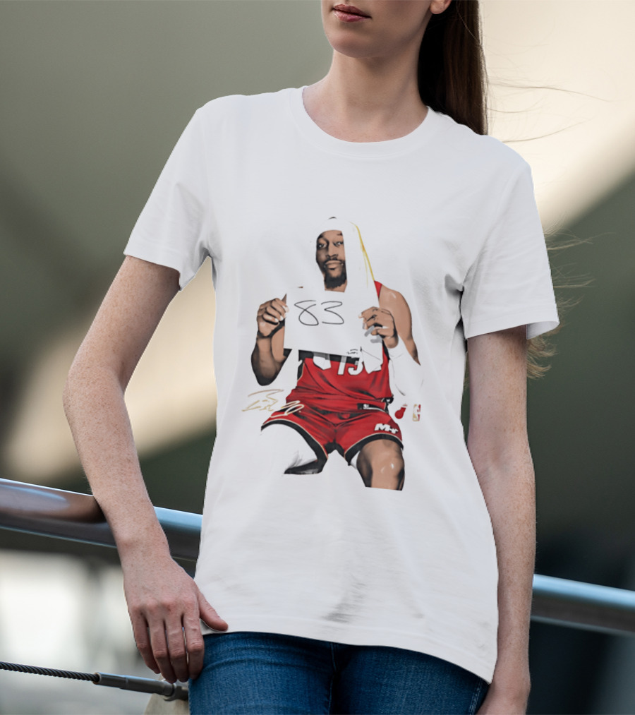 Bam 83 Miami Heat Bam Adebayo 13 Player Collage T-Shirt