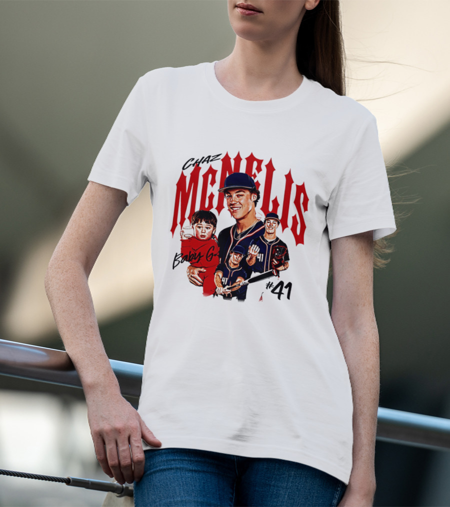 Chaz McNelis Baby G Arizona Baseball Player #41 Collage T-Shirt