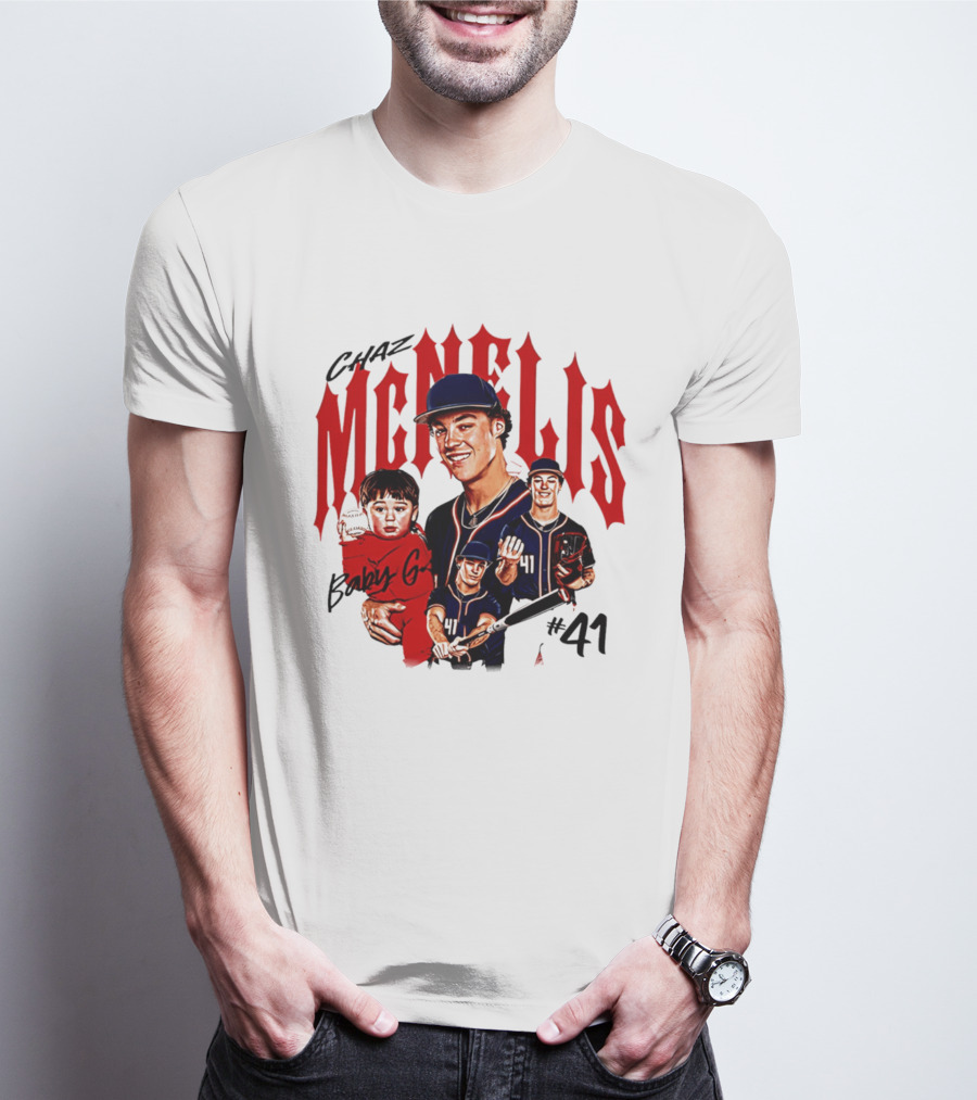 Chaz McNelis Baby G Arizona Baseball Player #41 Collage T-Shirt