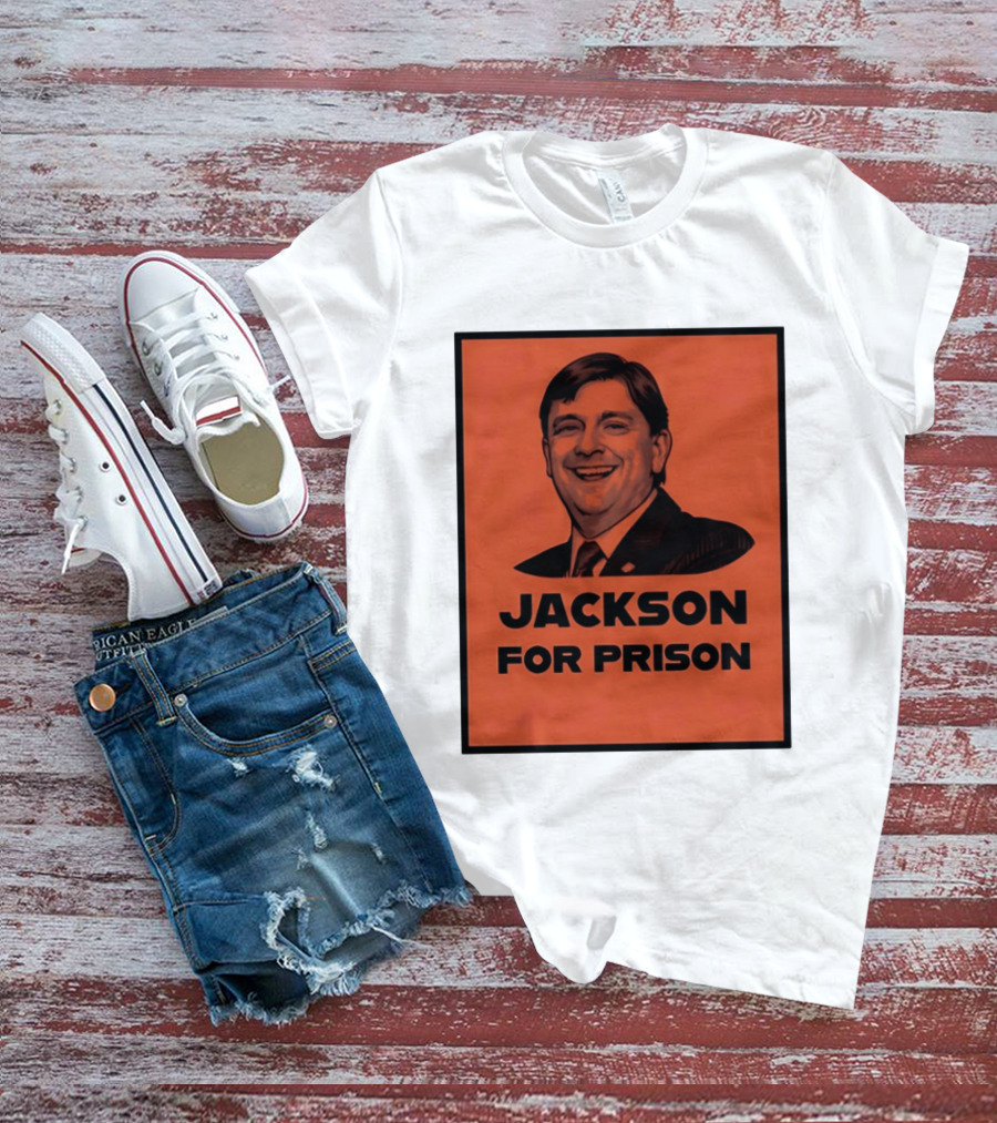 Jackson For Prison Political Satire Red T-Shirt