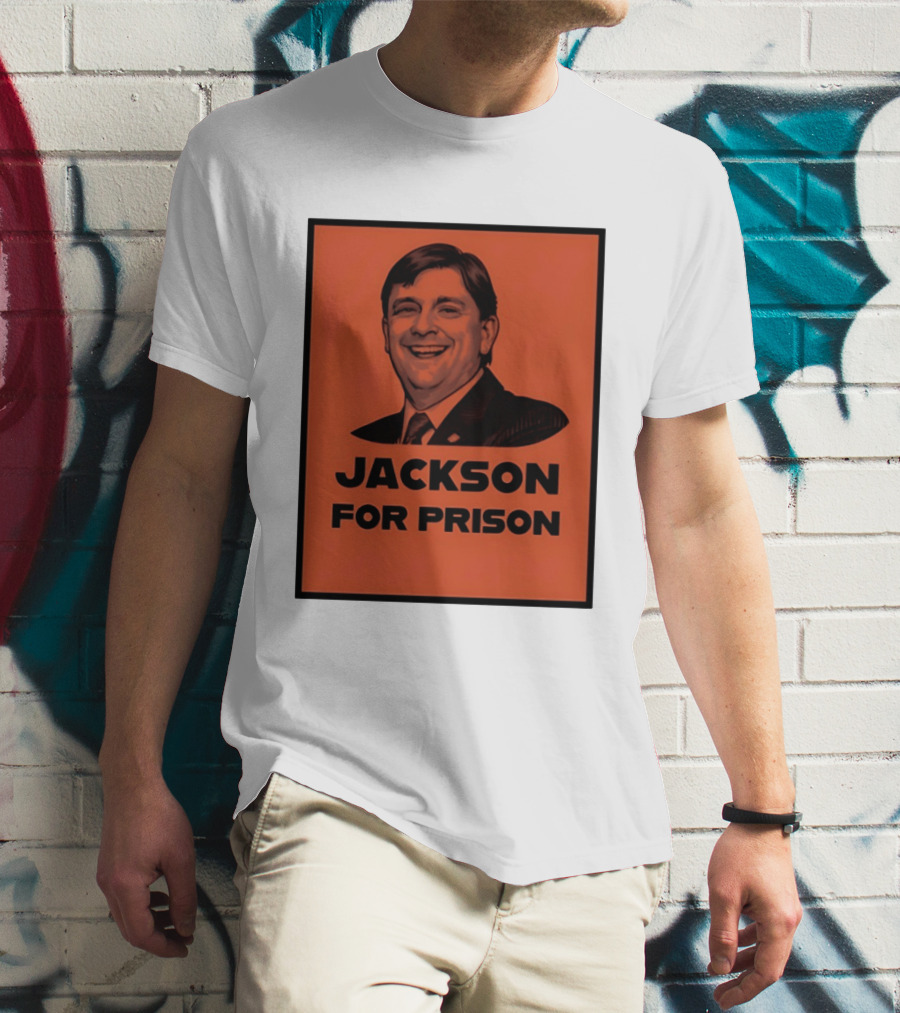 Jackson For Prison Political Satire Red T-Shirt