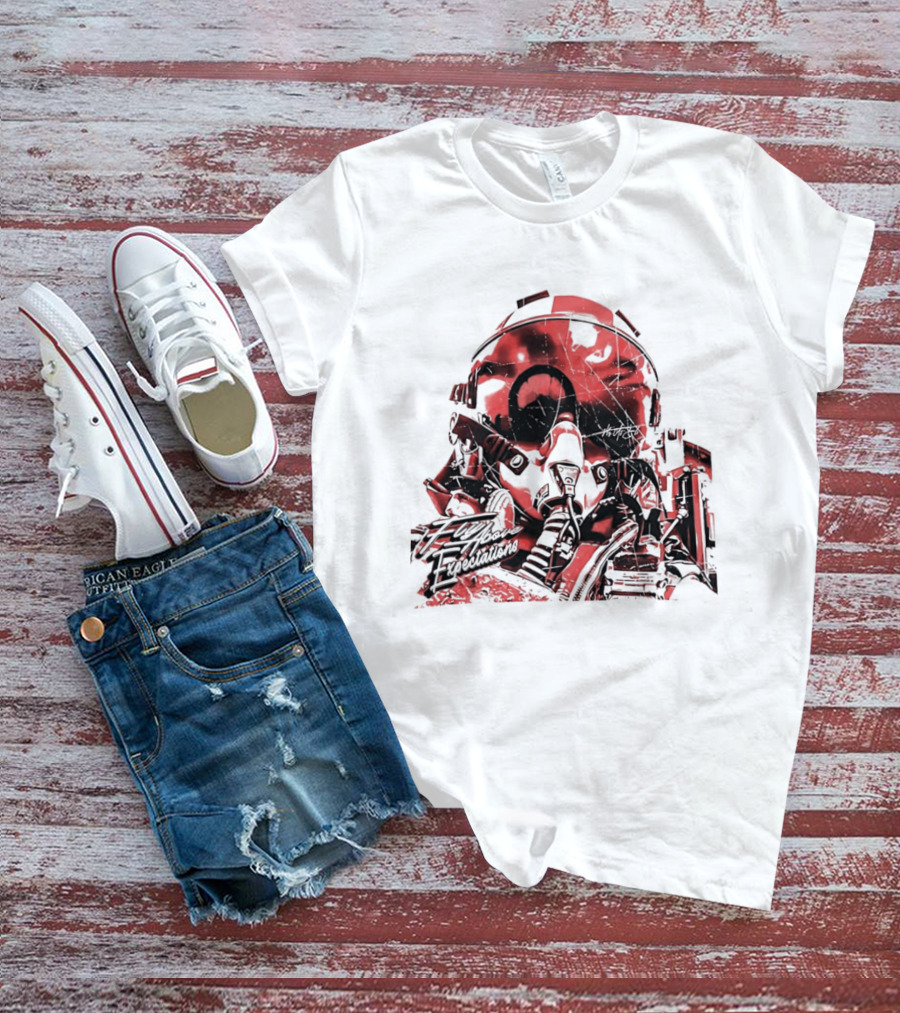 Fly As Eli Fly Above Expectations Fighter Pilot Helmet T-Shirt