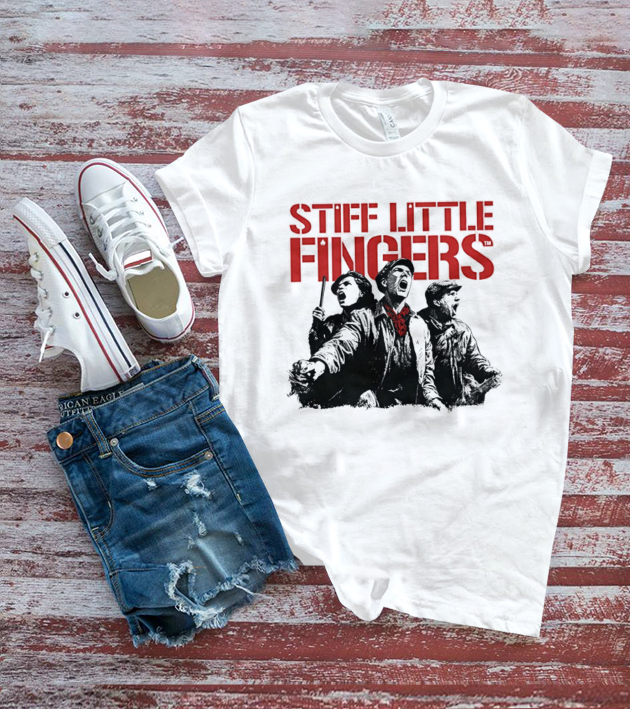 Stiff Little Fingers Raise Your Voice Tour Ecru T-Shirt