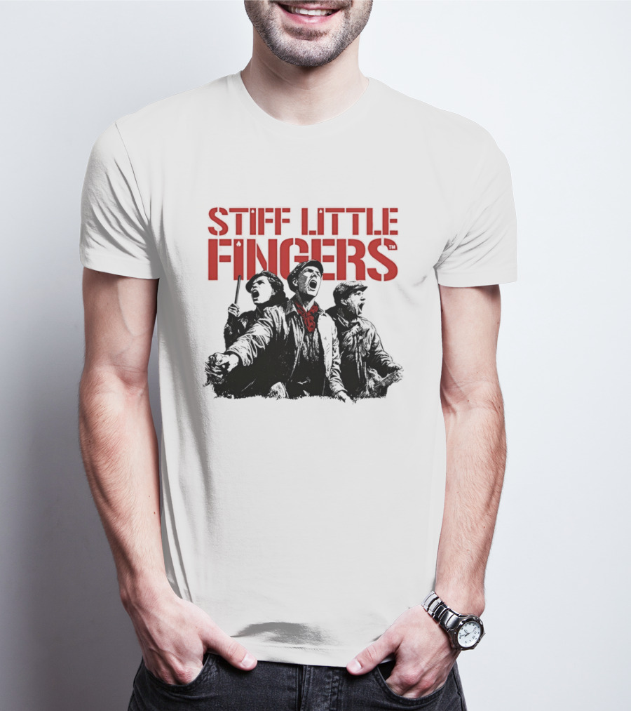 Stiff Little Fingers Raise Your Voice Tour Ecru T-Shirt