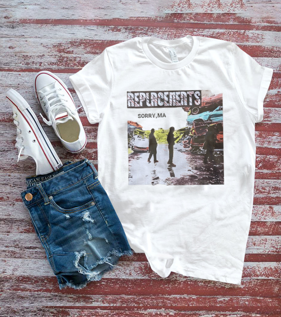 Replacements Sorry Ma Forgot To Take Out The Trash Album Cover Rustic Junkyard Scene T-Shirt