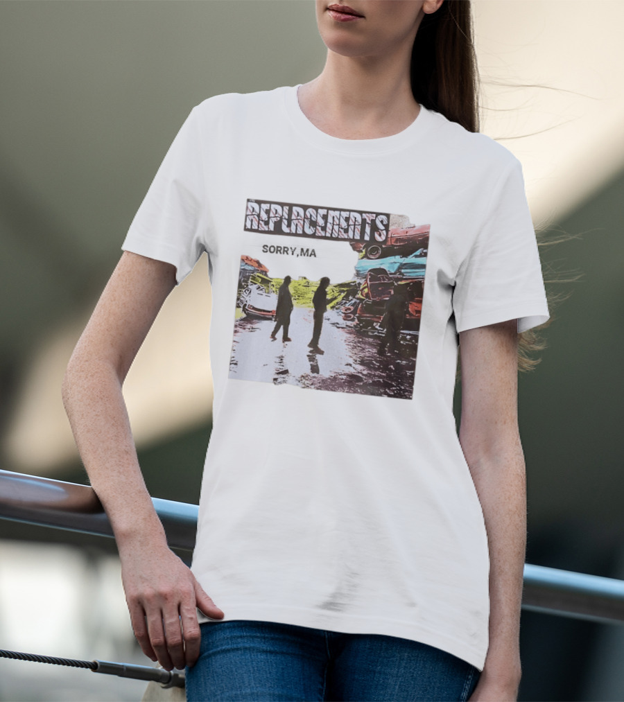Replacements Sorry Ma Forgot To Take Out The Trash Album Cover Rustic Junkyard Scene T-Shirt
