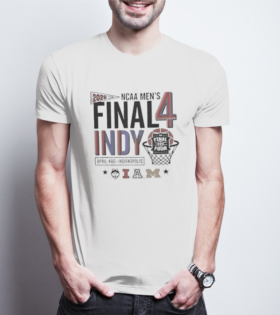 2026 NCAA Men's Final Four Indy Basketball Team Tournament IAM T-Shirt