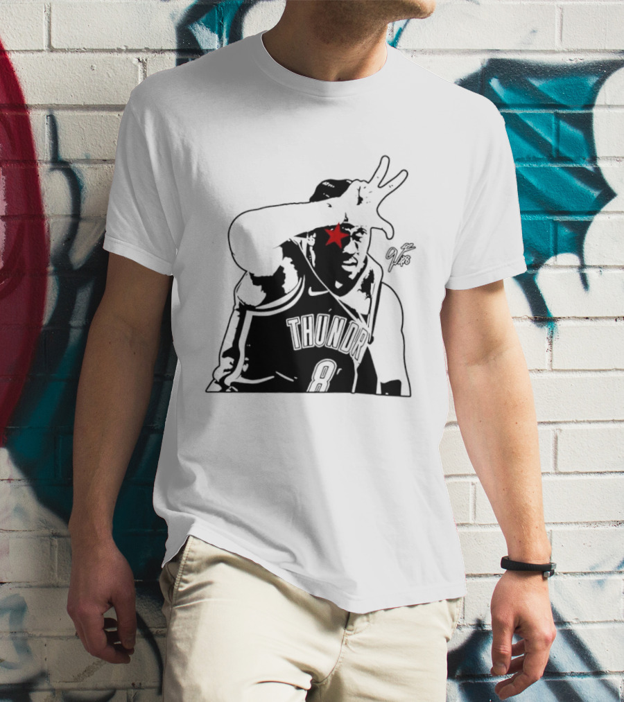 Jalen Williams JDub OKC Thunder NBA Three Point Celebration T-Shirt