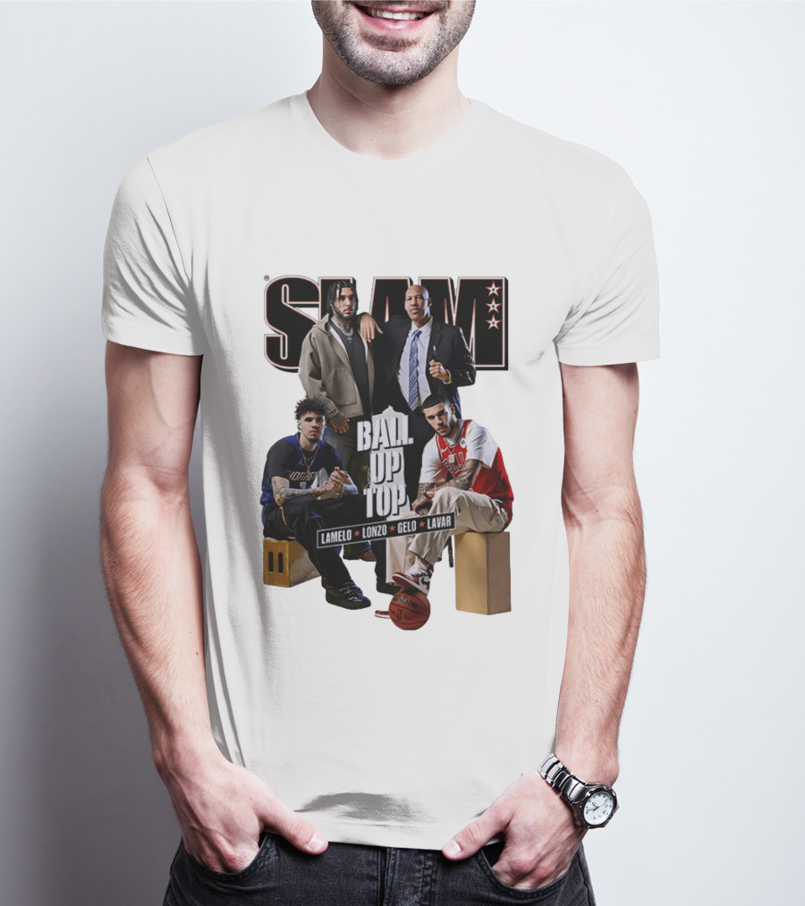 Slam Ball Up Top LaMelo Lonzo Gelo LaVar T-Shirt