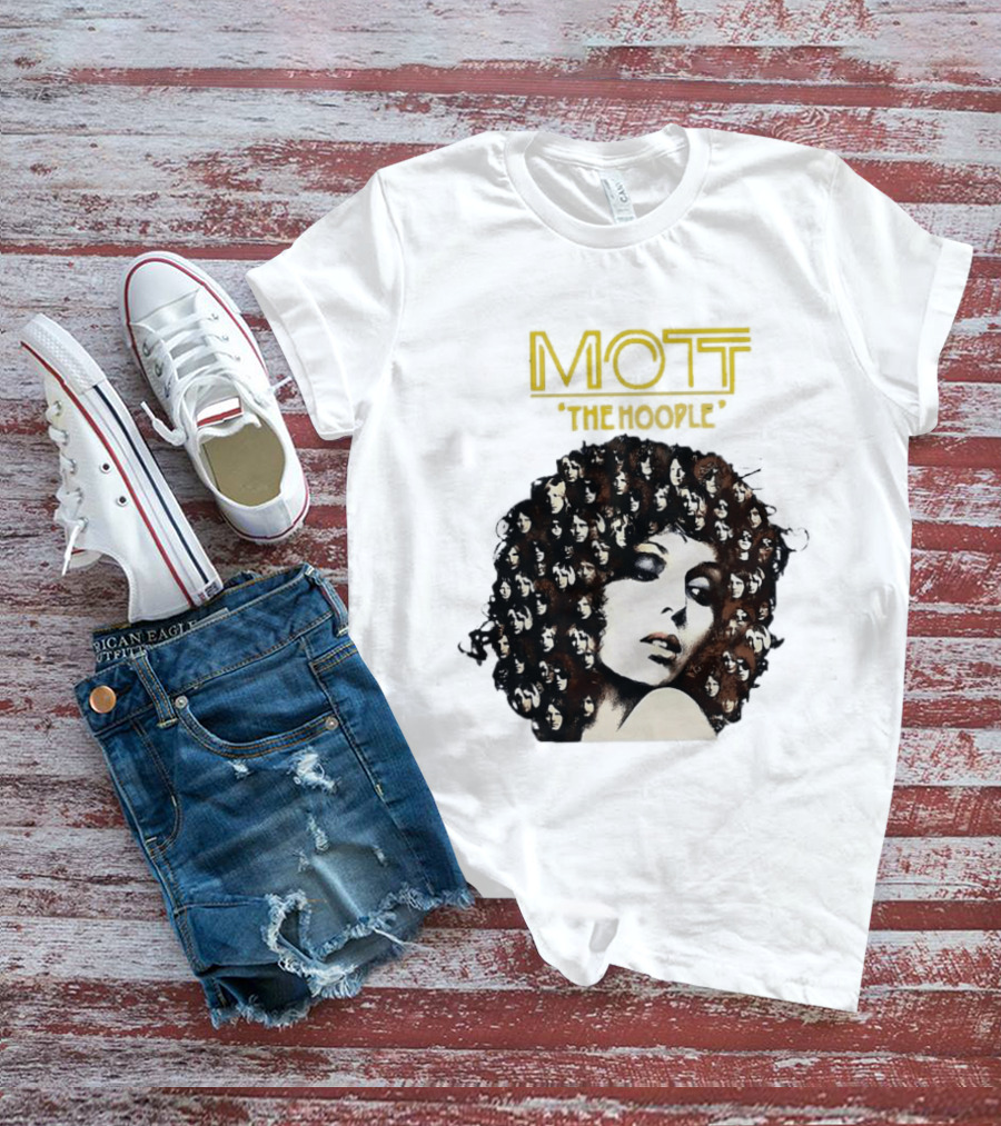 Mott The Hoople Iconic Hair Portrait With Faces T-Shirt