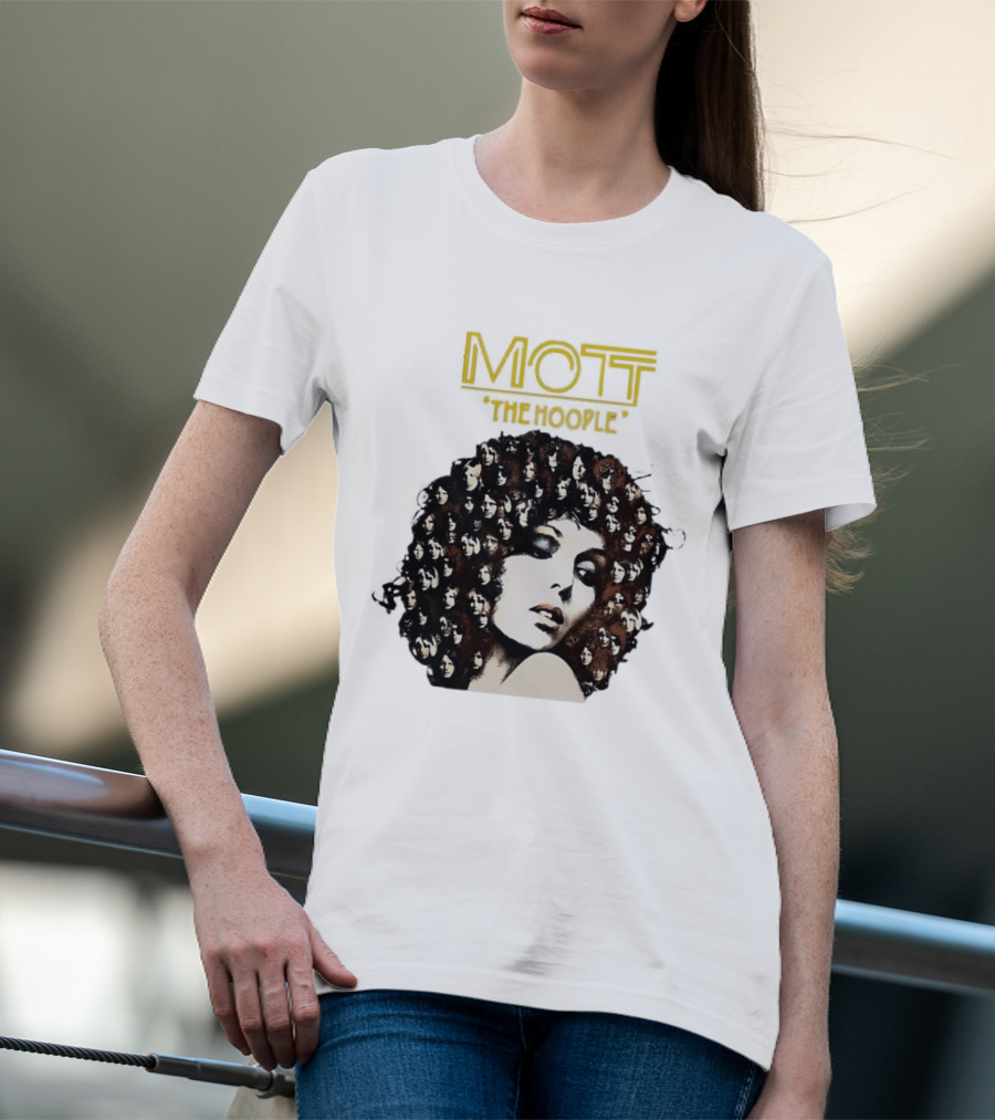 Mott The Hoople Iconic Hair Portrait With Faces T-Shirt