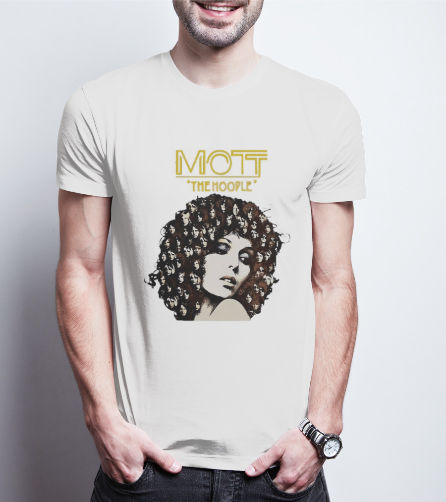Mott The Hoople Iconic Hair Portrait With Faces T-Shirt