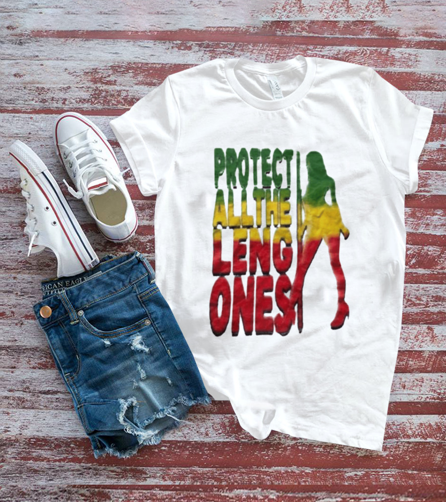 Protect All The Leng Ones Rasta T-Shirt