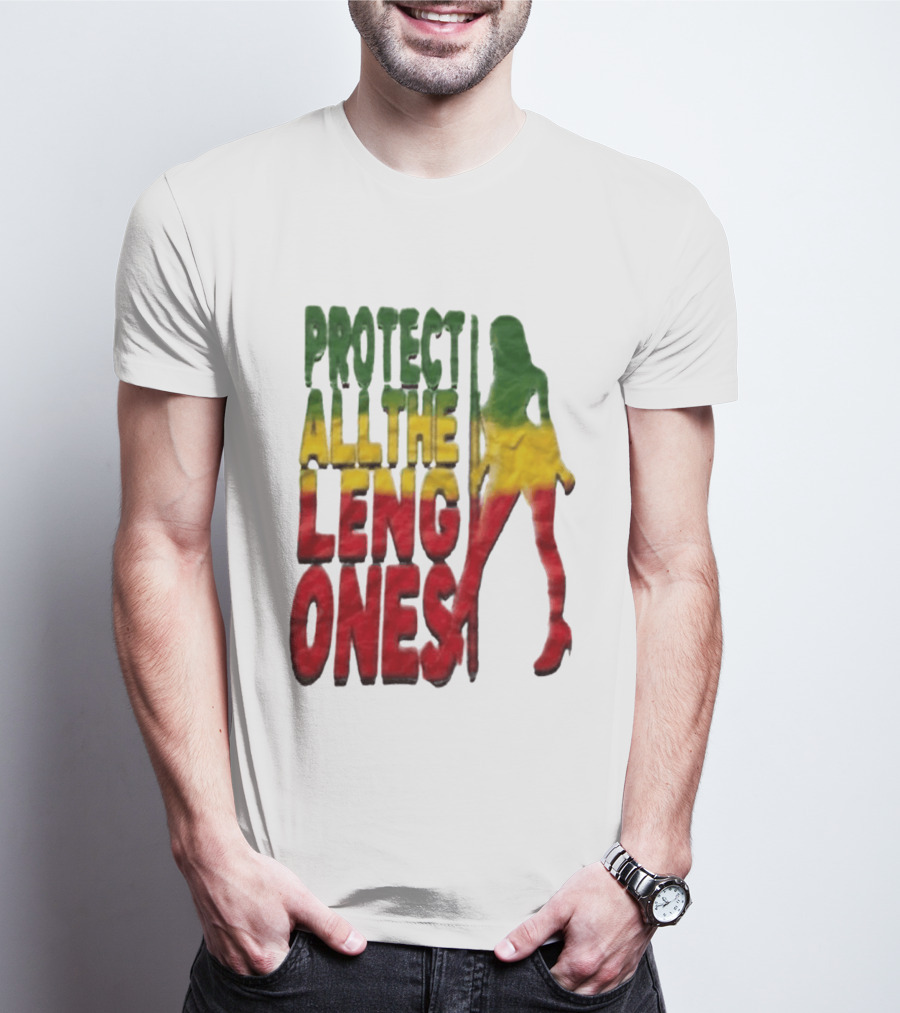 Protect All The Leng Ones Rasta T-Shirt