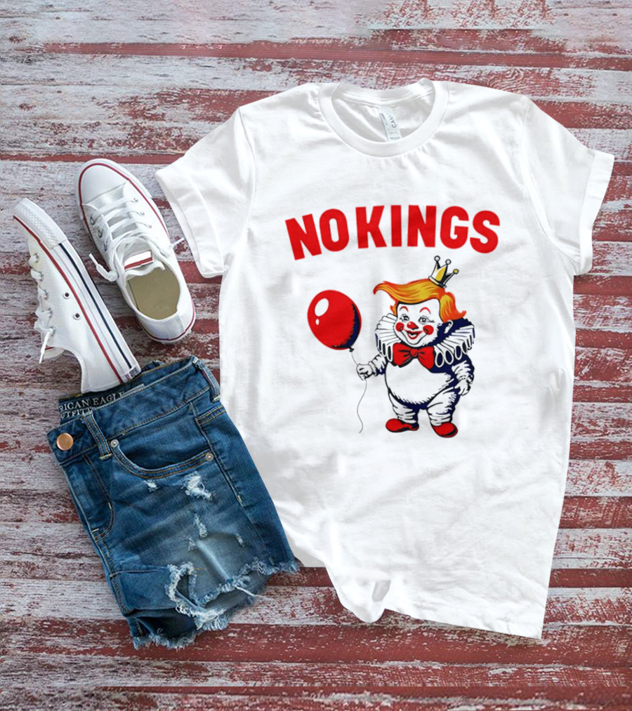 NOKINGS Trump Clown Red Balloon Crown T-Shirt