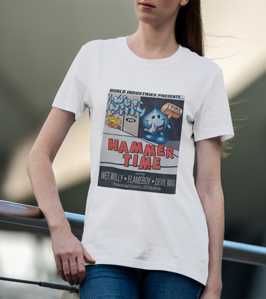 World Industries Wet Willy Flameboy Hammer Time Featuring Devil Man T-Shirt