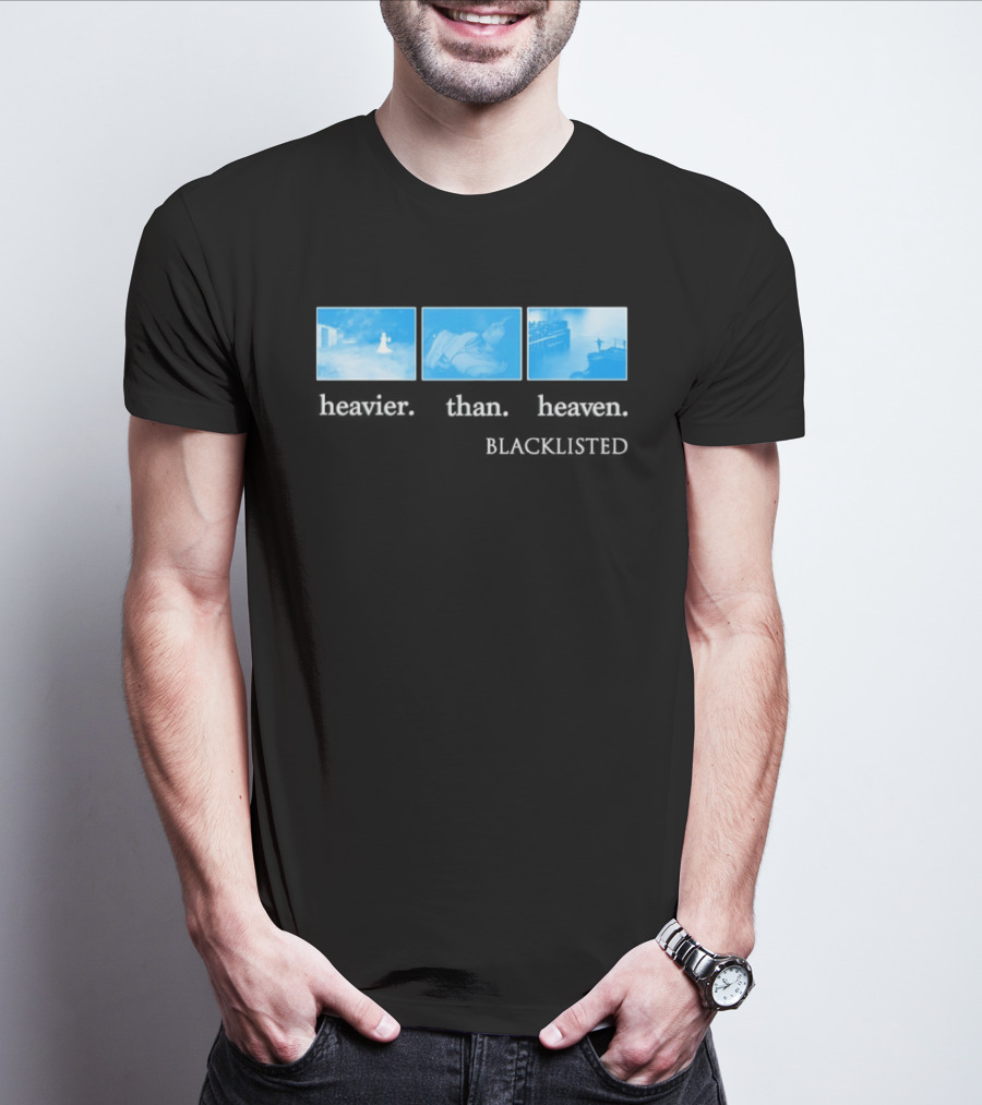 Heavier Than Heaven Blacklisted Nirvana Tribute Grunge Aesthetic T-Shirt