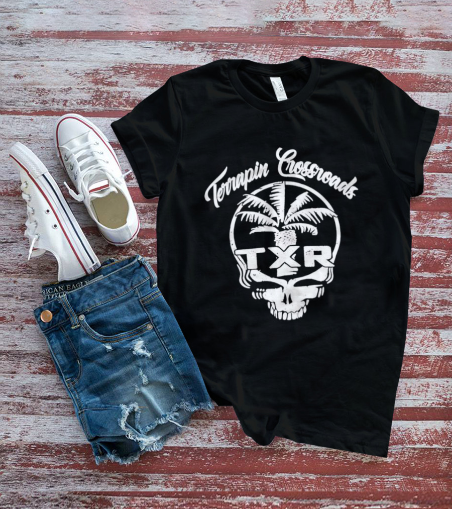 Terrapin Crossroads TXR Skull With Palm Tree T-Shirt