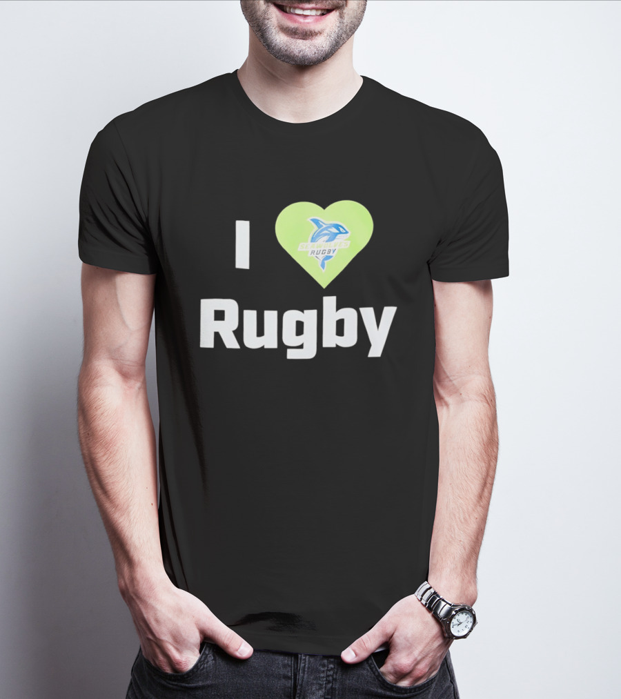 I Love Rugby Seattle Seawolves Heart T-Shirt