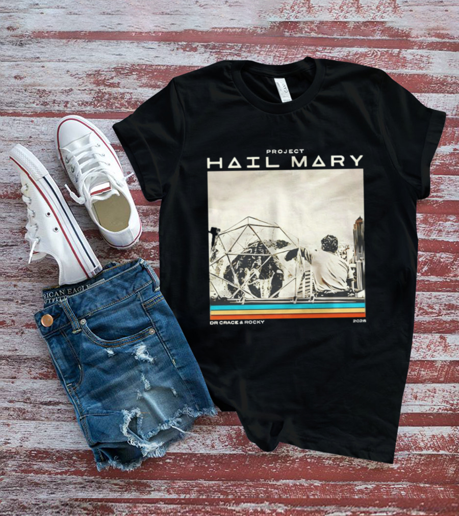 Hail Mary Geodesic Dome Space Scene T-Shirt