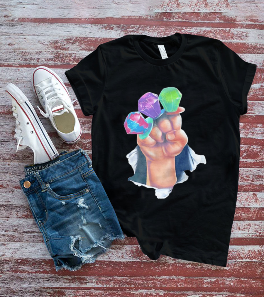 Ring Pop Candy Gemstone Fist Colorful Fun Accessory For Kids And Adults T-Shirt