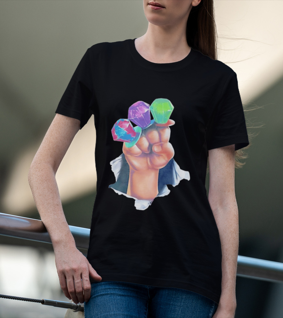 Ring Pop Candy Gemstone Fist Colorful Fun Accessory For Kids And Adults T-Shirt