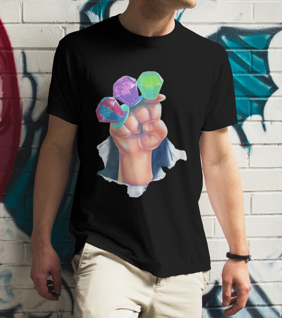 Ring Pop Candy Gemstone Fist Colorful Fun Accessory For Kids And Adults T-Shirt