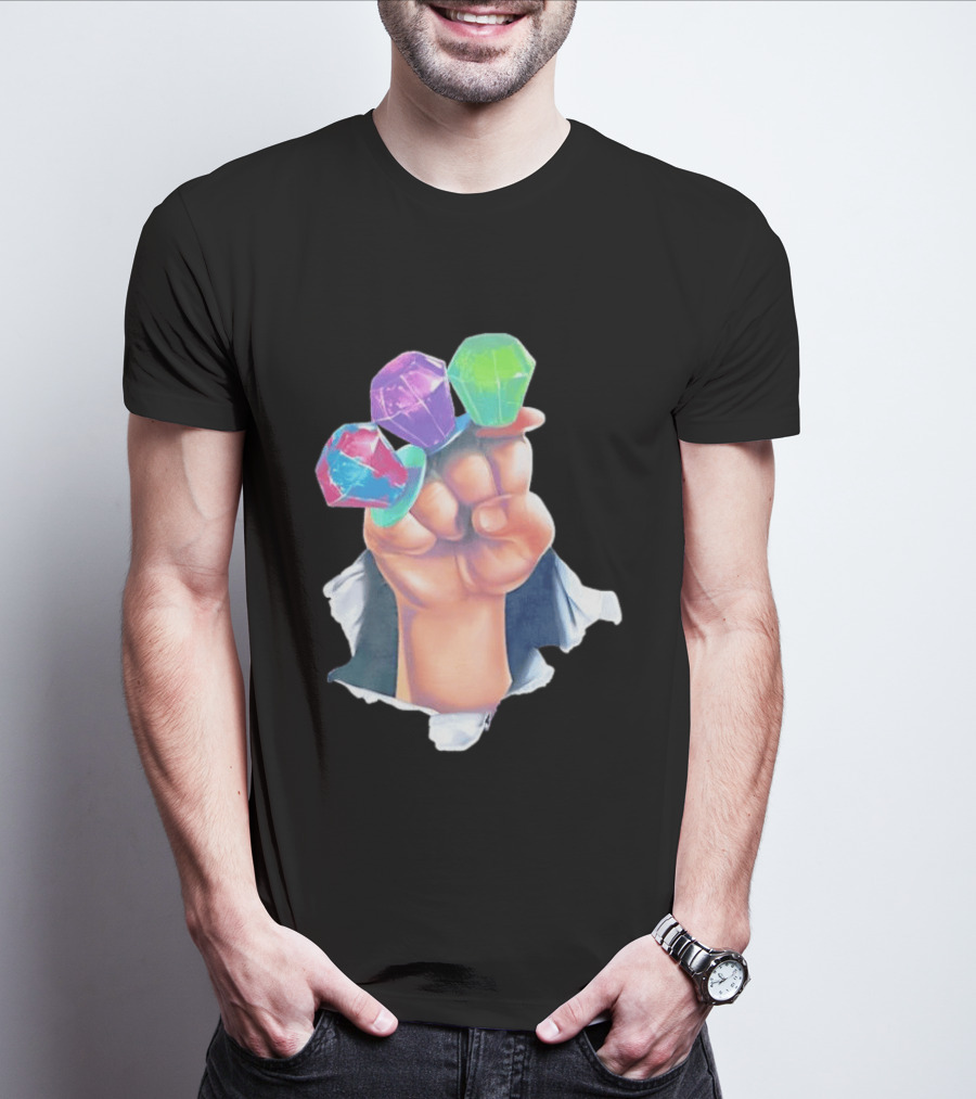Ring Pop Candy Gemstone Fist Colorful Fun Accessory For Kids And Adults T-Shirt