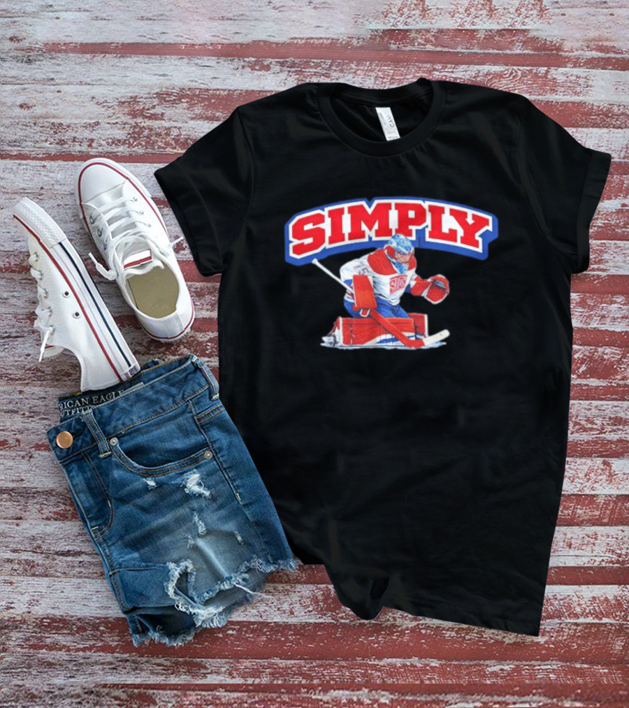Simply The Best Hockey Goalie Red White Blue T-Shirt