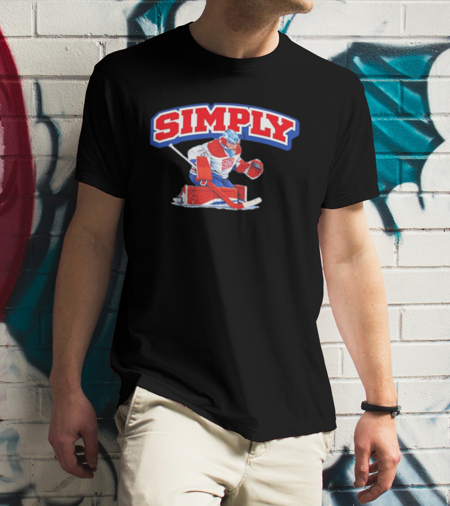 Simply The Best Hockey Goalie Red White Blue T-Shirt
