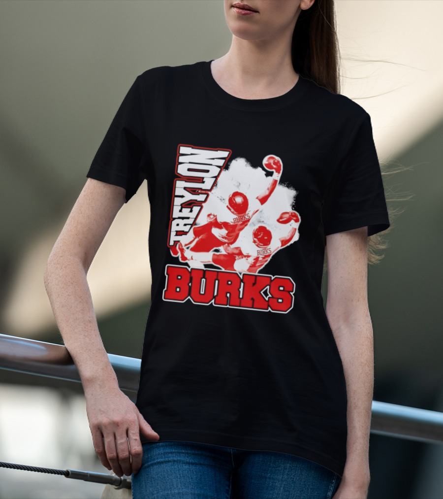 Treylon Burks Washington Commanders Burks Football Action T-Shirt