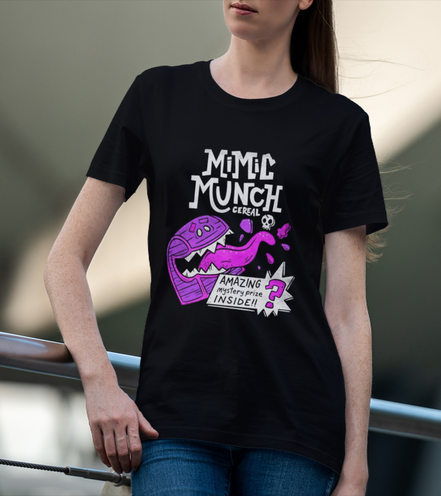 Mimic Munch Cereal Amazing Mystery Prize Inside Dungeons And Dragons T-Shirt