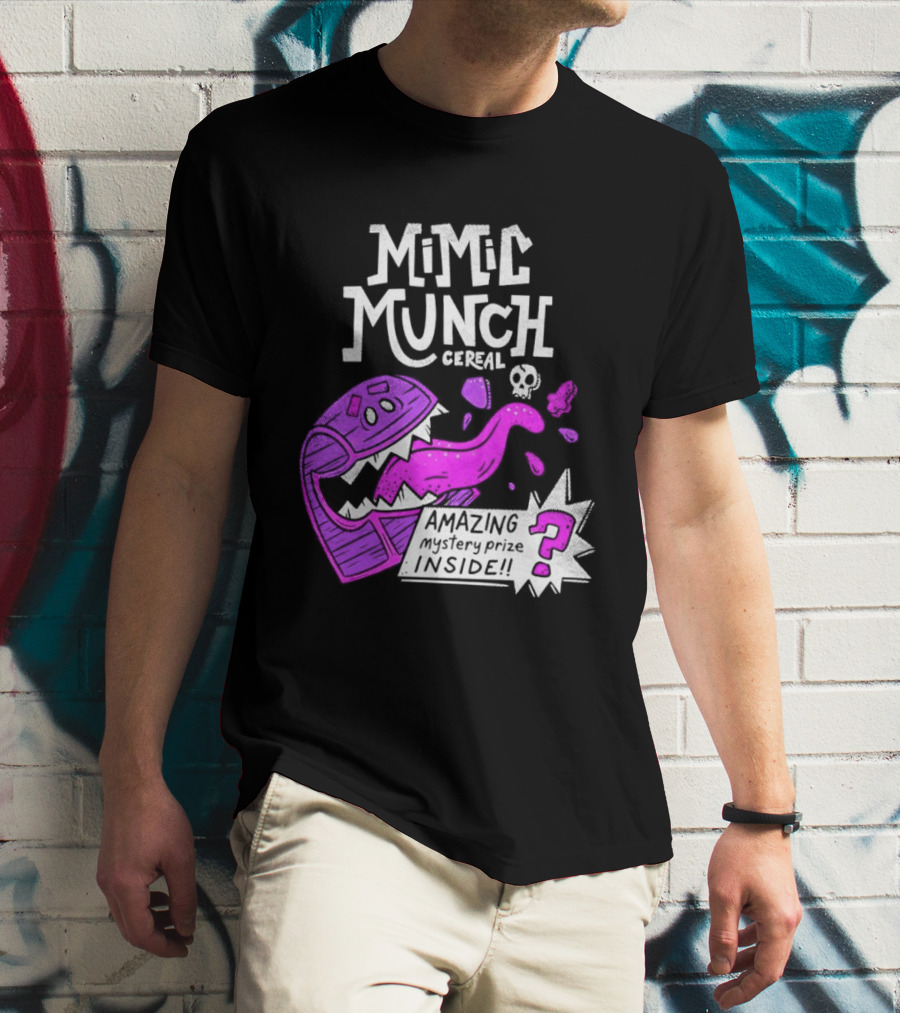 Mimic Munch Cereal Amazing Mystery Prize Inside Dungeons And Dragons T-Shirt