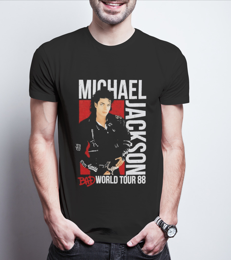Michael Jackson Bad World Tour 1988 Live Concert Memorabilia T-Shirt