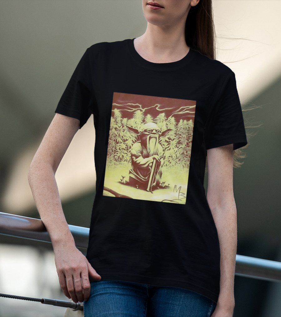 Yoda Star Wars Spliff Meme MZ T-Shirt