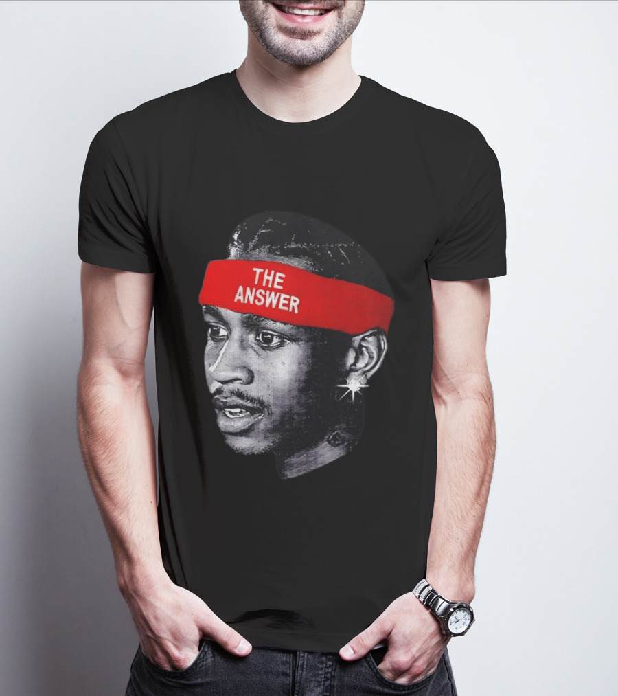 Allen Iverson The Answer Basketball Legend T-Shirt