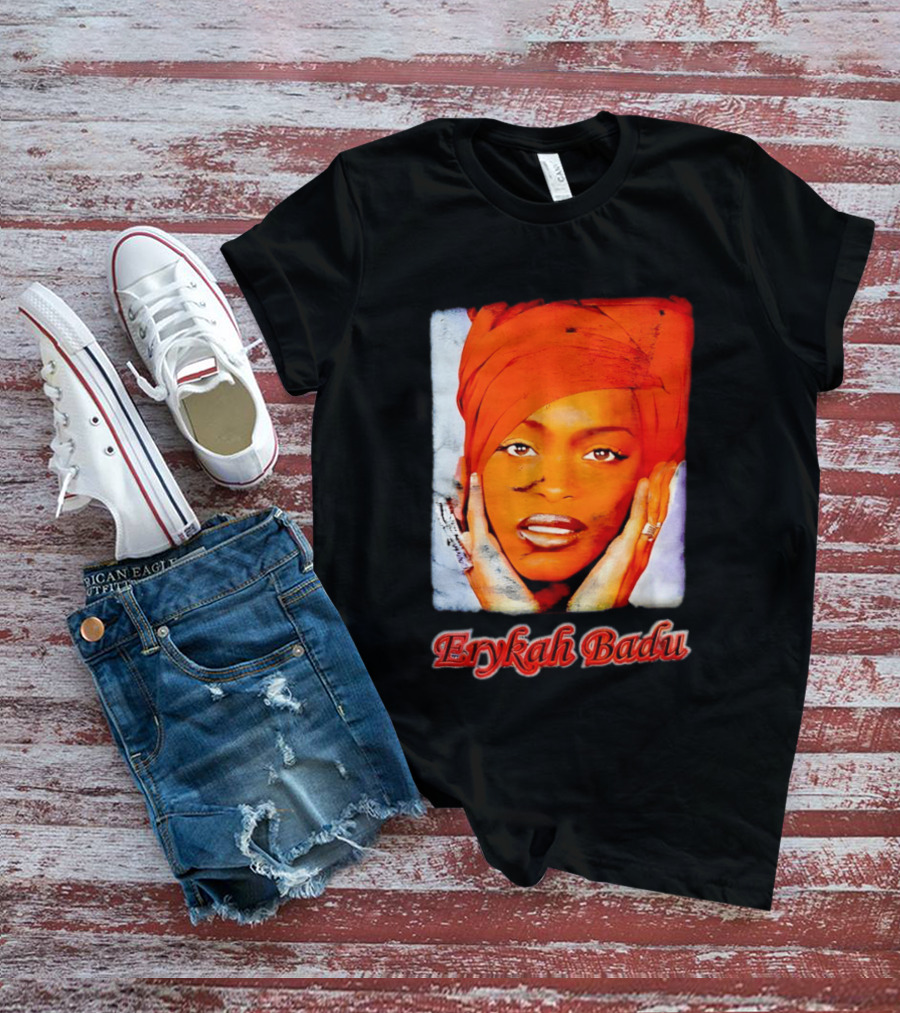 Erykah Badu Iconic Headwrap And Face T-Shirt