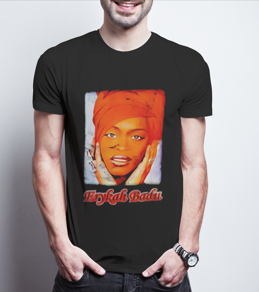 Erykah Badu Iconic Headwrap And Face T-Shirt