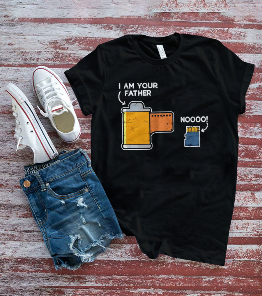 I Am Your Father Film Roll MicroSD Noooo Star Wars T-Shirt