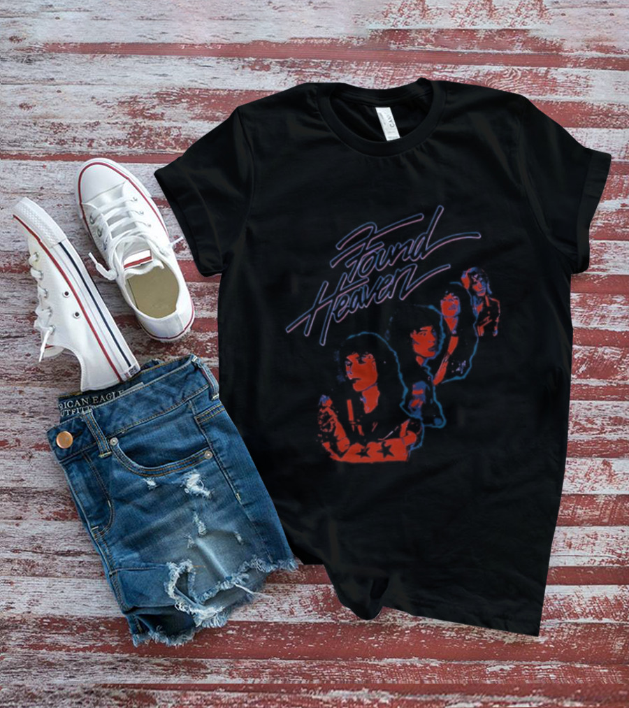 Found Heaven Neon Retro Colorful Abstract T-Shirt