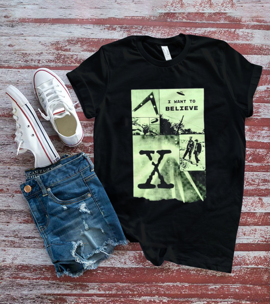 Paranormal I Want To Believe UFO X Files Aliens And Mysteries T-Shirt