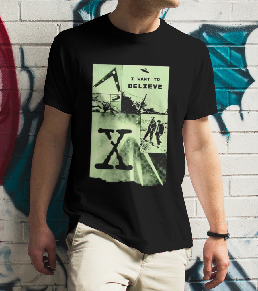 Paranormal I Want To Believe UFO X Files Aliens And Mysteries T-Shirt