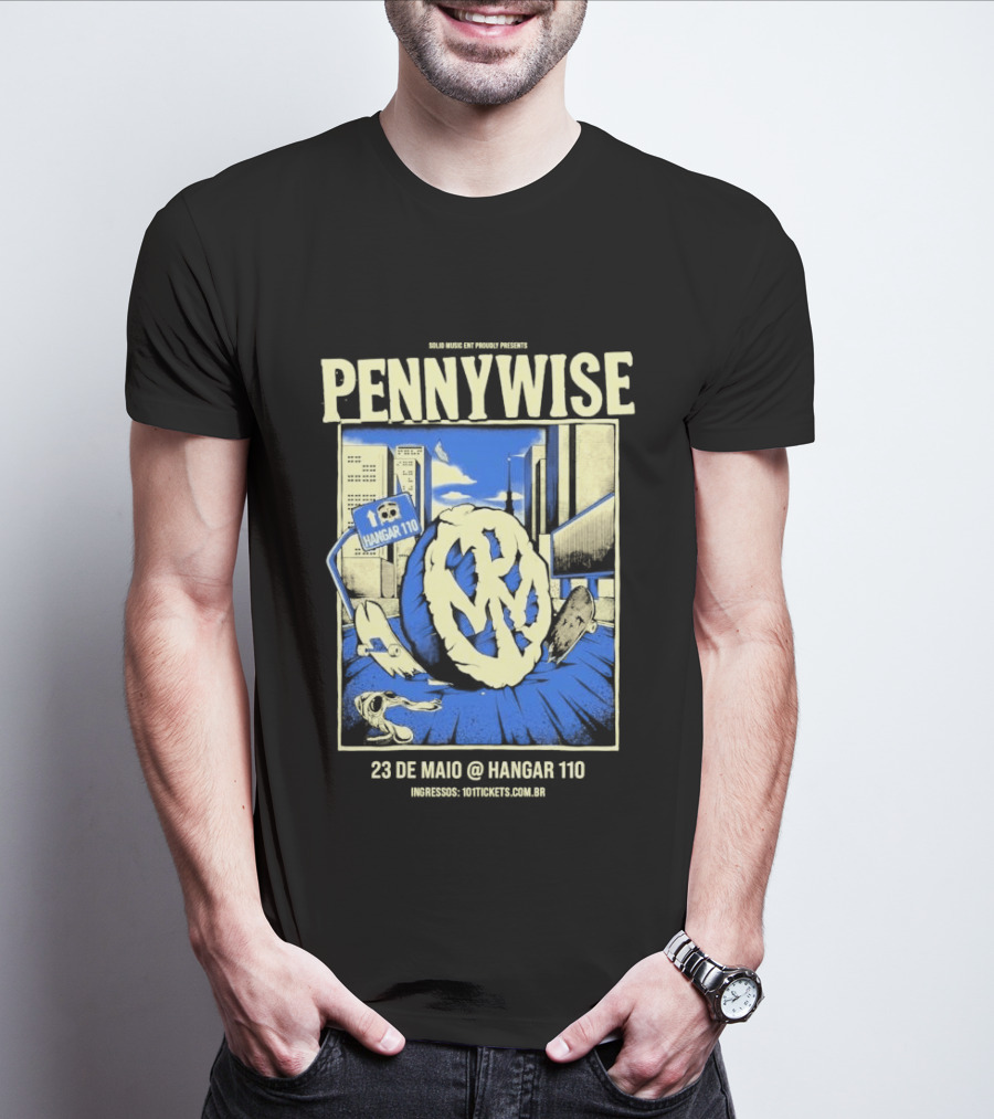 Pennywise We Are One Tour Sao Paulo Brazil Hangar 110 May 23 2026 T-Shirt