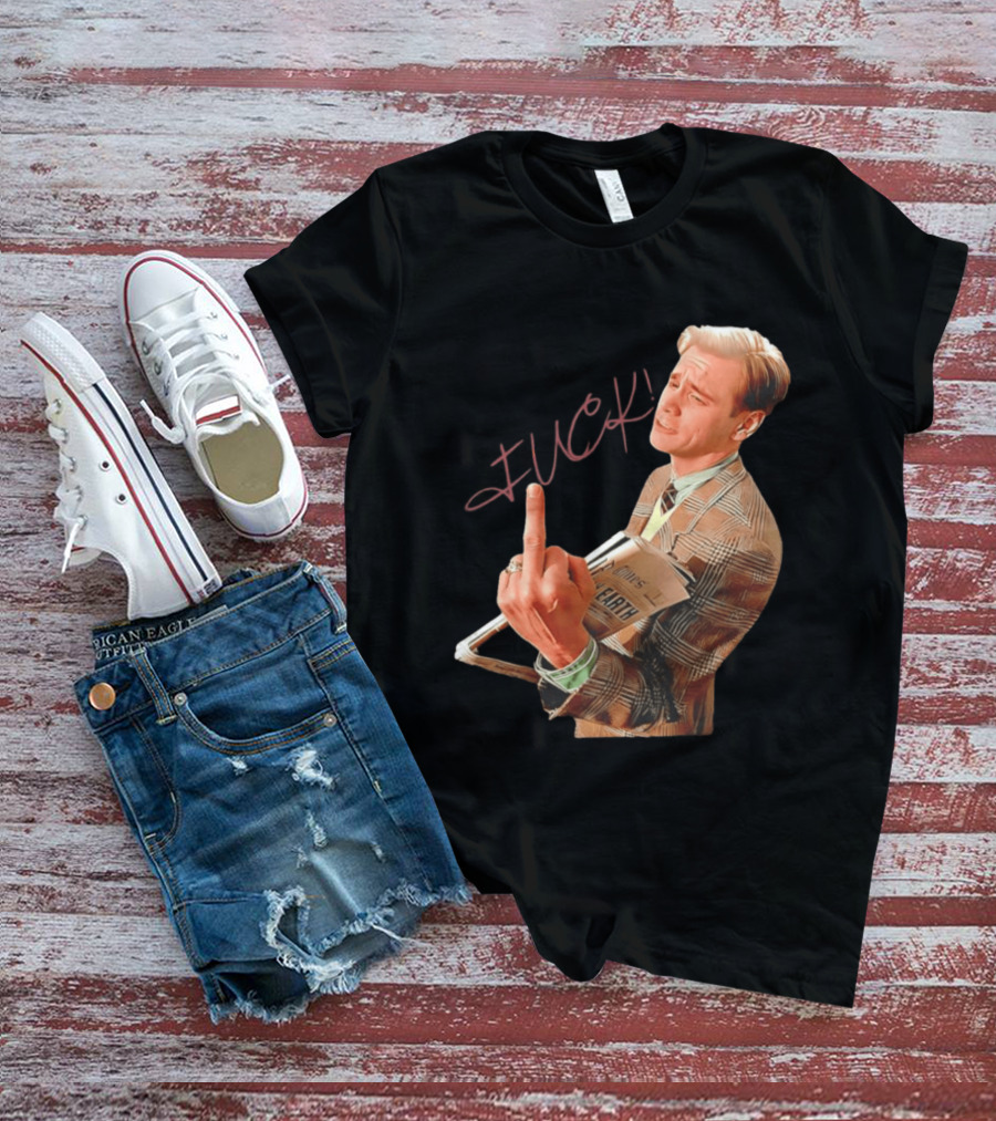 Jim Carrey Truman Show Middle Finger Meme Fuck Scene T-Shirt