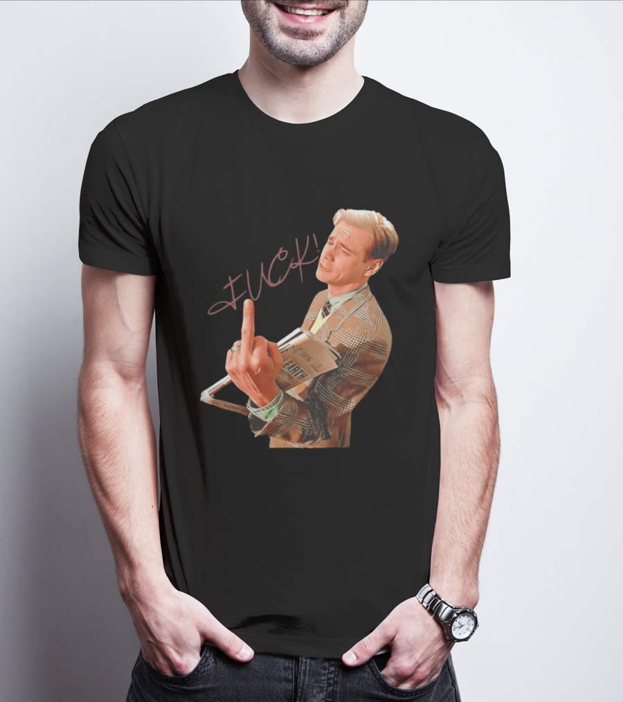 Jim Carrey Truman Show Middle Finger Meme Fuck Scene T-Shirt
