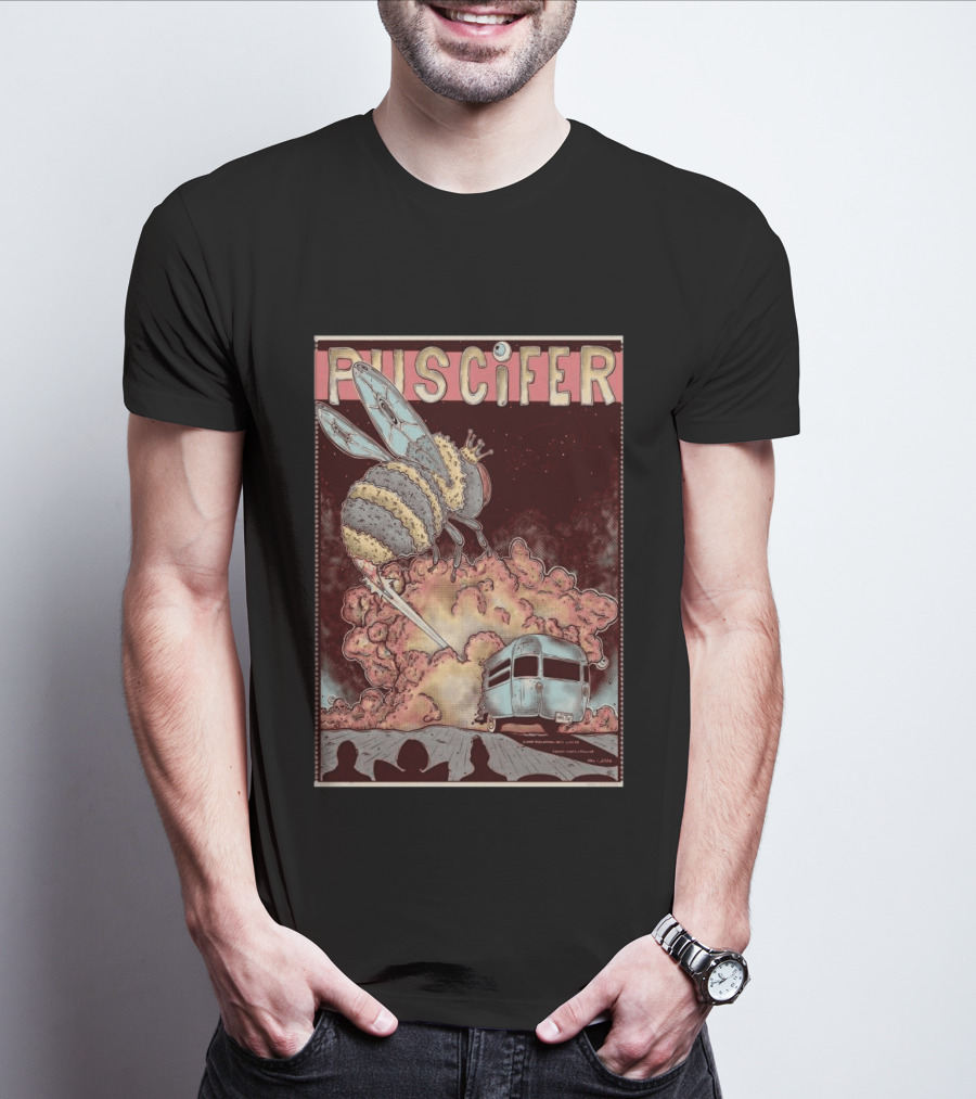 Puscifer Durham Performing Arts Center April 1 2026 Tour With Crowned Bee And Trailer T-Shirt