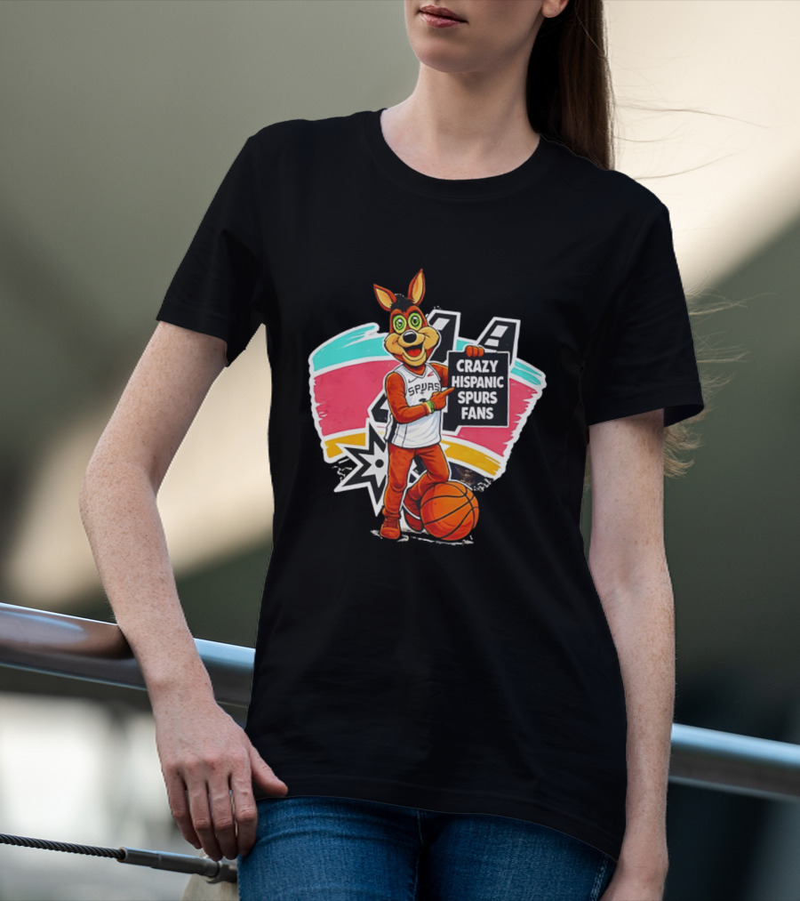 Crazy Hispanic Spurs Fans San Antonio Basketball Spurs T-Shirt