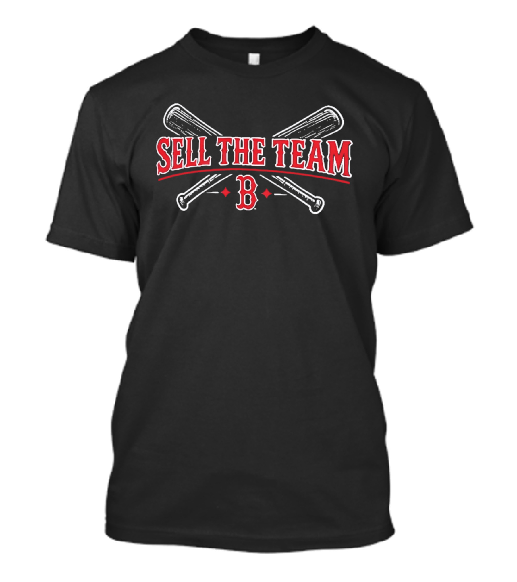 Sell The Team Boston B Crossed Bats T-Shirt
