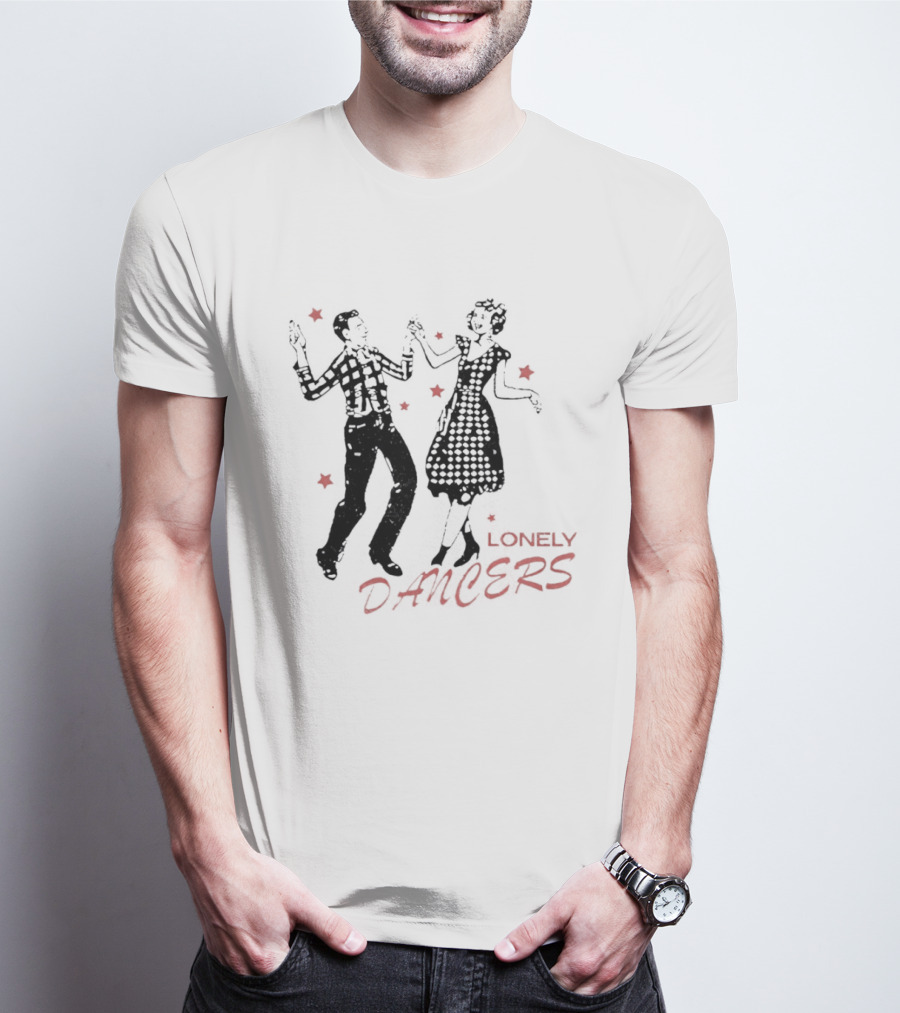 Lonely Dancers Retro Dance Scene With Vintage Couple T-Shirt