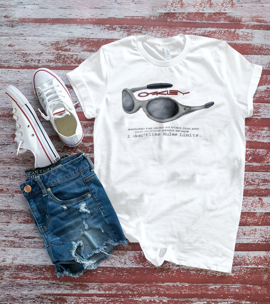 Oakley Sunglasses Bends Optics Science No Rules Limits T-Shirt